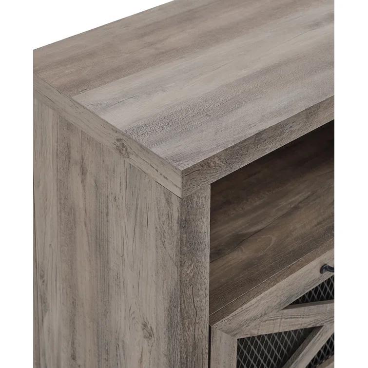 Gracie Oaks Tansey 70" Media Console with Electric Fireplace