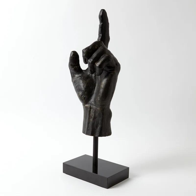 Global Views Hand Sculpture-Upward Hand