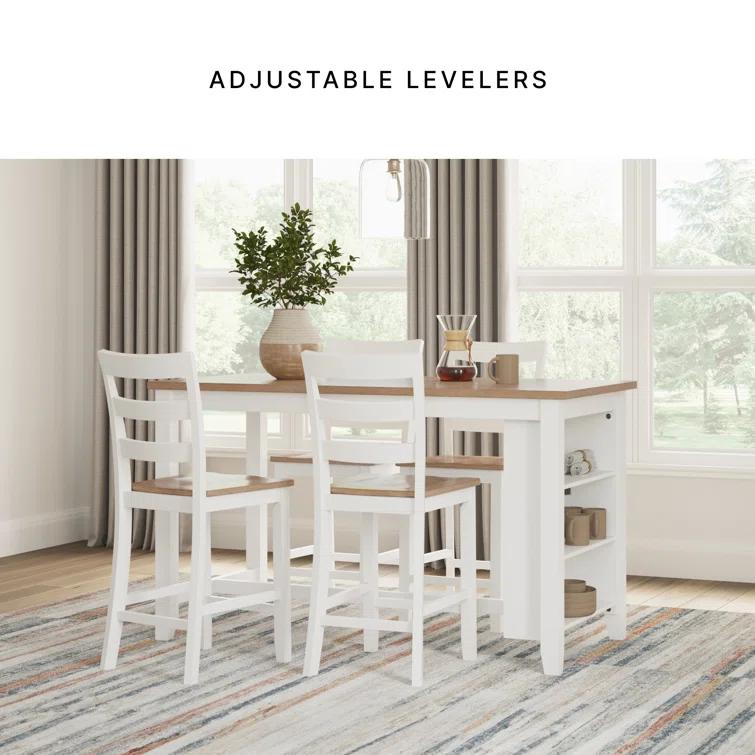 Lark Manor™ Malkin Dining Table With 4 Chairs And Bench, Set Of 6