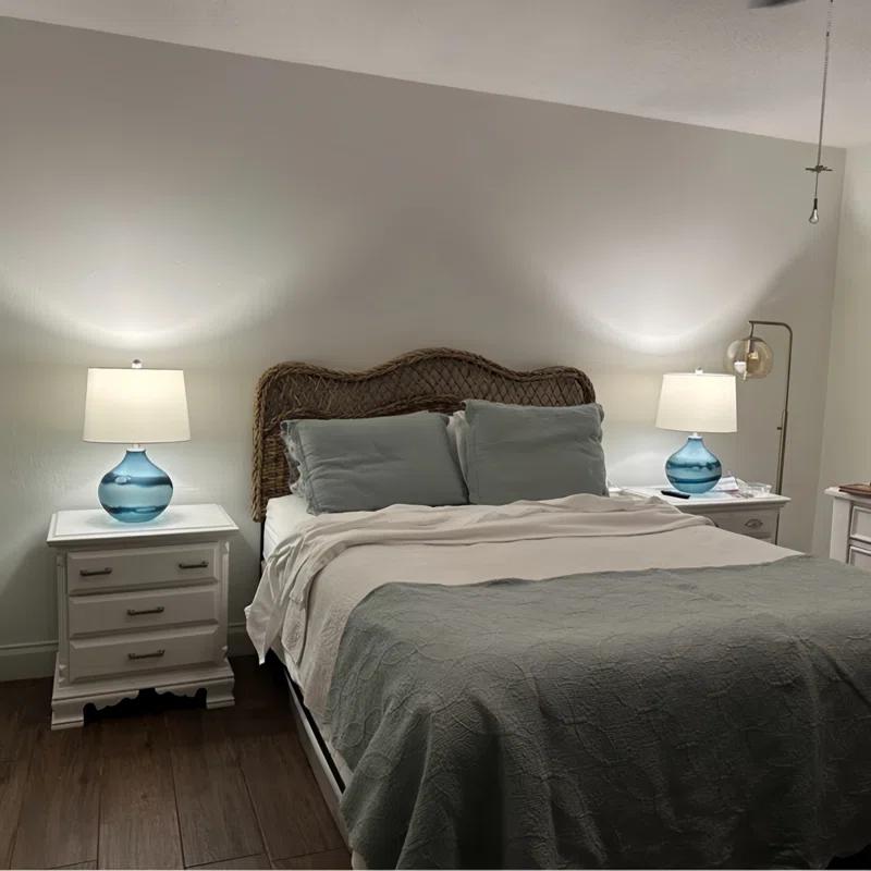 Akash Glass Table Lamp (Set of 2)