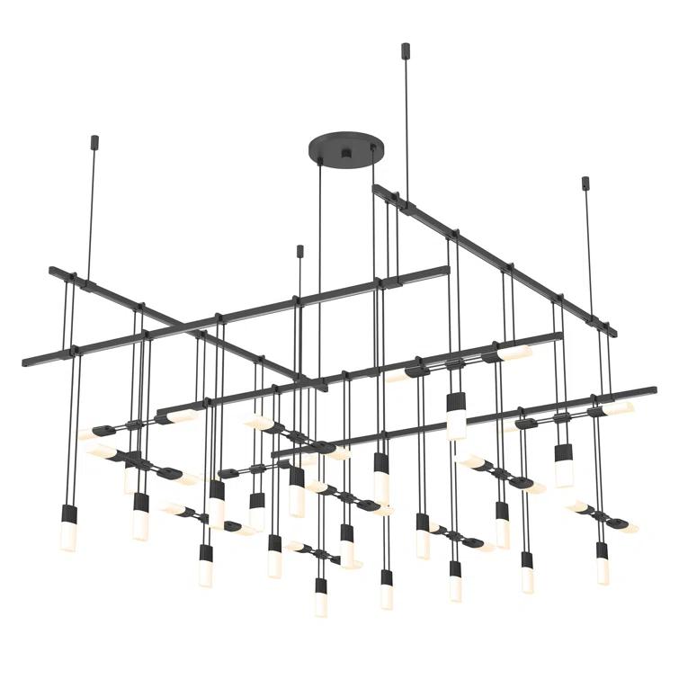SONNEMAN Suspenders 19 - Light Dimmable LED Modern Linear Chandelier