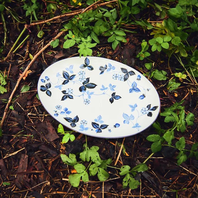 Wedgwood Wild Strawberry Inky Blue Plate 10.7in