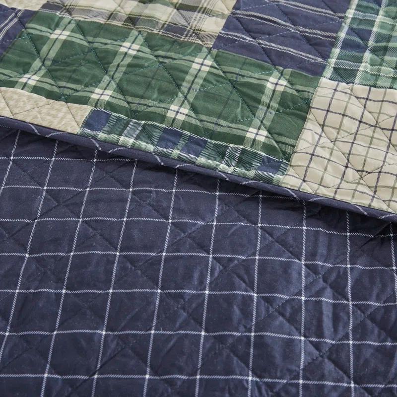Madison Park Timber 3 Piece Reversible Printed Quilt Set