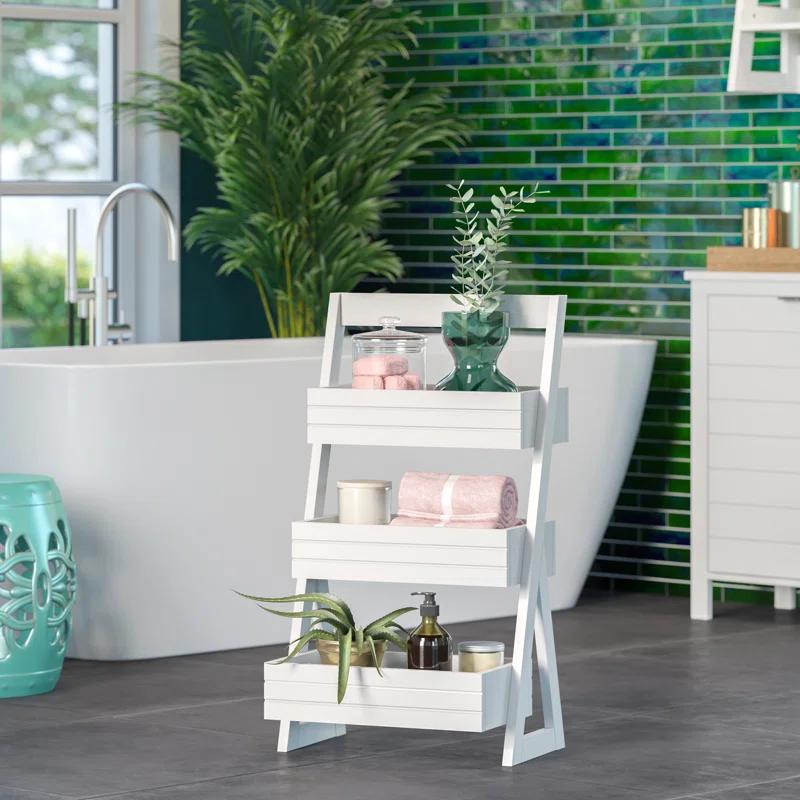 RiverRidge Home RiverRidge Home Lightweight Portable 3-Shelf Storage Caddy Organizer - White