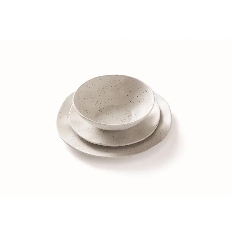 Oneida Terrazzo Melamine 12 Piece Dinnerware Set