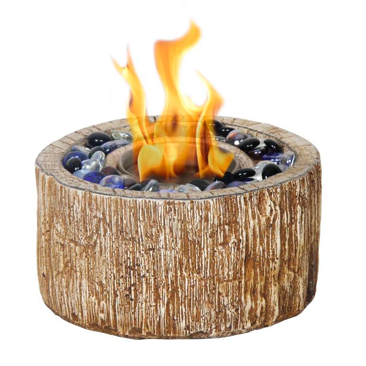Afterglow Round TerraFab Tabletop Fire Bowl