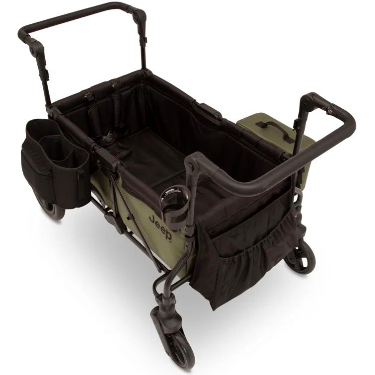 Delta Children Jeep Deluxe Wrangler Stroller Wagon with Cooler Bag and Parent Organizer by Delta Children