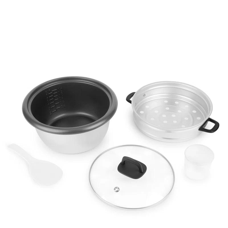 Aroma Aroma 14-Cup Pot Style Rice Cooker and Food Steamer Set