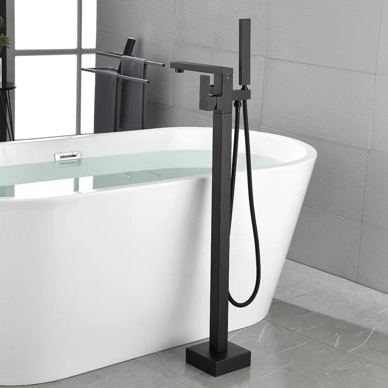 Floor Tub Filler with Diverter