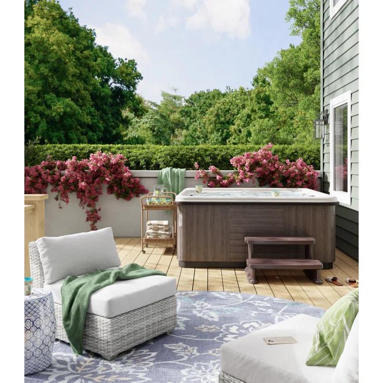 Lifesmart Spas and Saunas Lifesmart Spa Step for Square and Round Hot Tubs