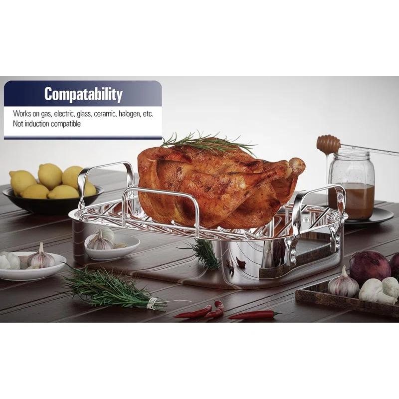 Cooks Standard Cooks Standard 16-Inch by 13-Inch Stainless Steel Roasting Pan