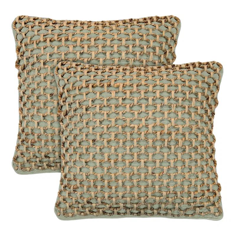 Boho Living Boho Living Jada Decorative Pillow Collection Living Cotton Blend Square Throw Pillow Cover (Set of 2)