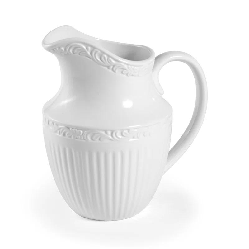 Mikasa Mikasa Italian Countryside 43-Oz Pitcher, White