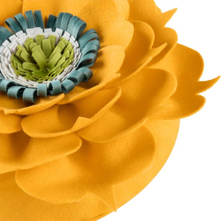 JWH 3D Floral Throw Pillow Floral Throw Pillow