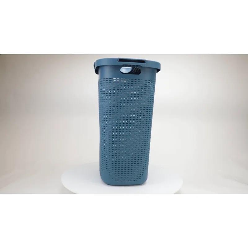 Mind Reader Mind Reader 50L Slim Laundry Hamper, Clothes Basket, Lid, Plastic