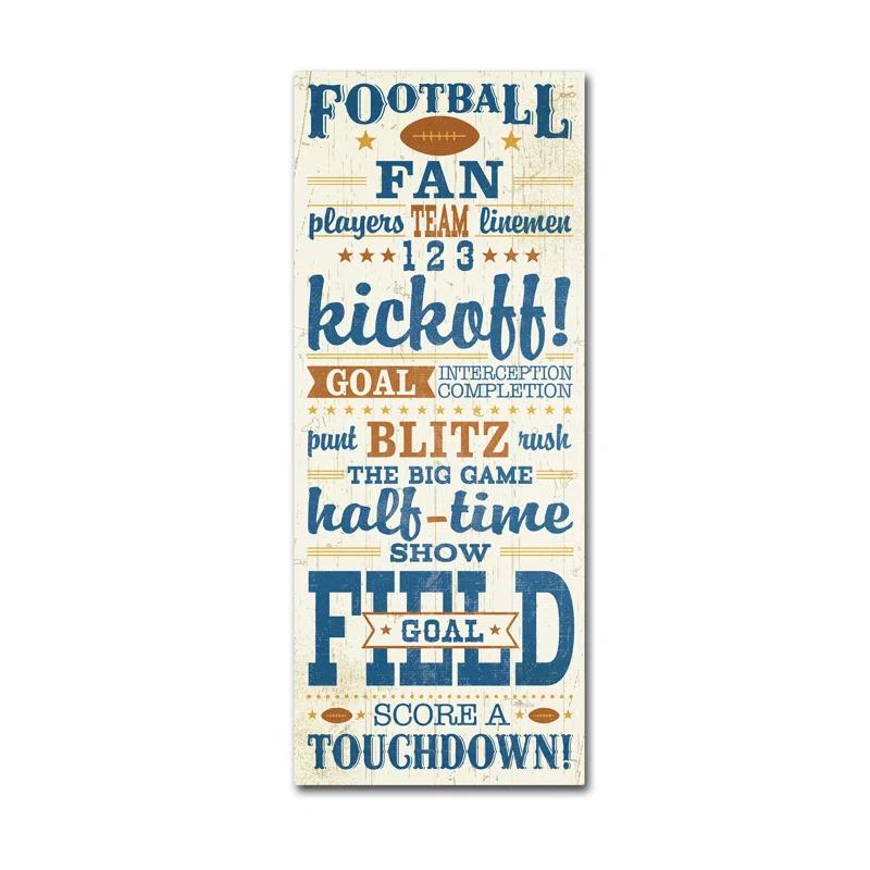 Trademark Fine Art "Sport Lover I" by Pela Studio Textual Art on Wrapped Canvas