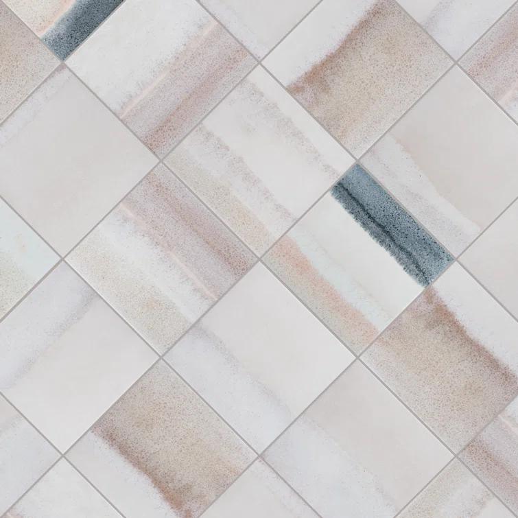 Matter Canvas 6" x 6" Porcelain Stone Look Floor and Wall Tile