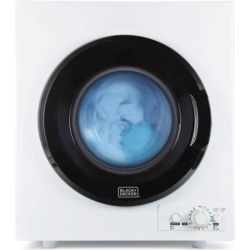 BLACK+DECKER BCDPW Series BLACK+DECKER BCED26 Compact Dryer for Standard Wall Outlet, Small, 5 Modes, Load Volume 8.8 lbs