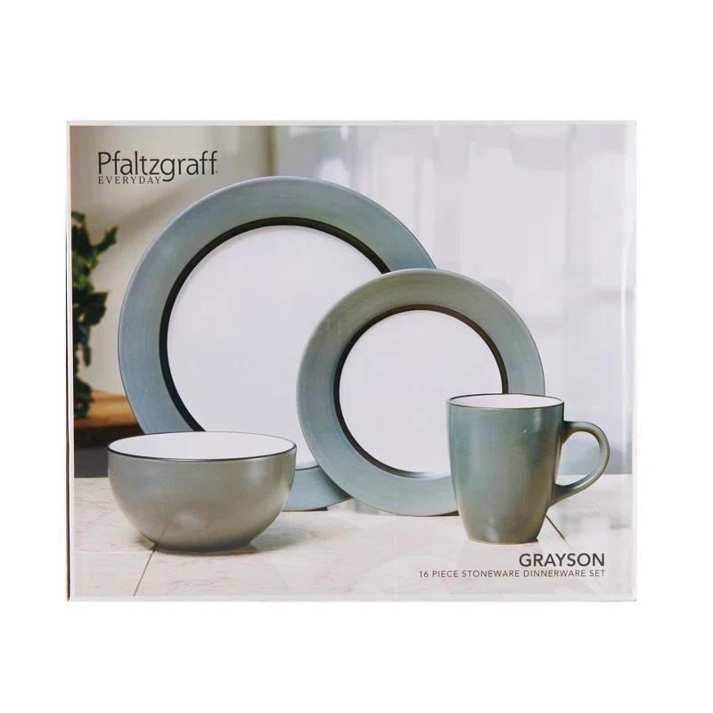 Pfaltzgraff Pfaltzgraff Grayson 16-Piece Stoneware Dinnerware Set, Service for 4