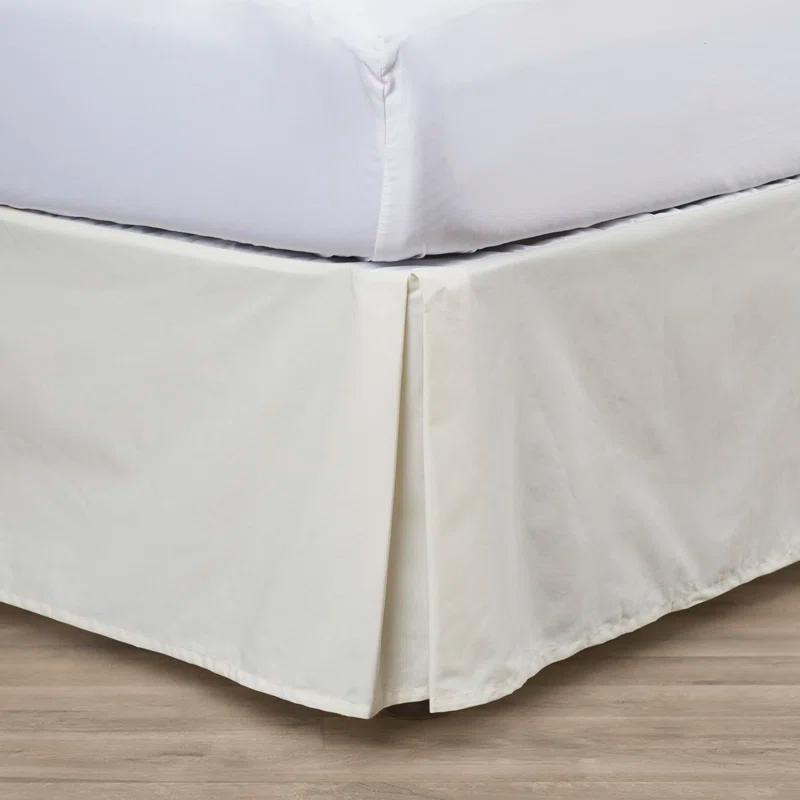 Fresh Ideas Fresh Ideas Tailored Poplin Bed Skirt, 14" Drop Length