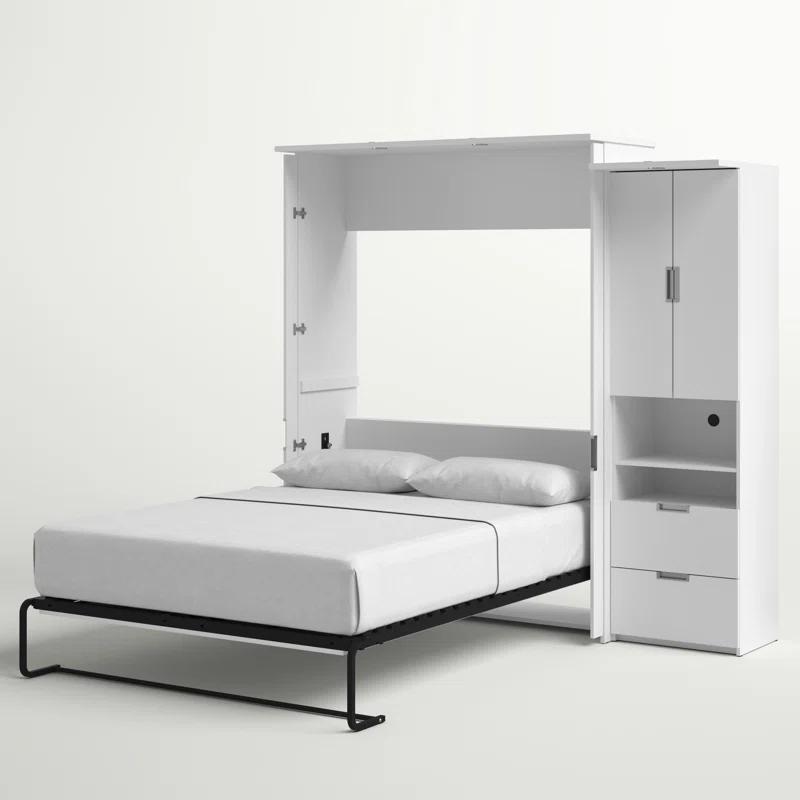 Sand & Stable™ Luka Murphy Bed with Storage Cabinet (90W)