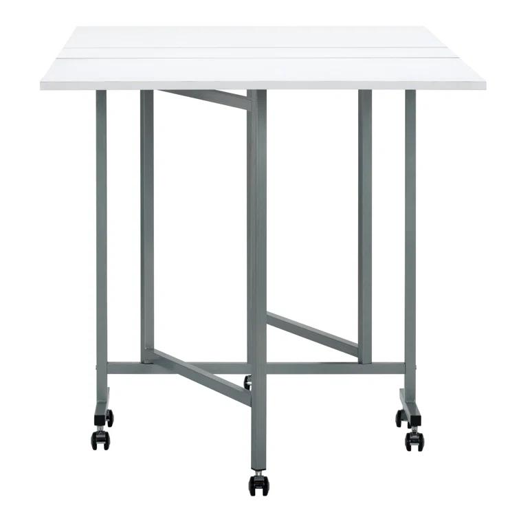 Sew Ready 58.75'' x 36.5'' Foldable Craft Table with Wheels