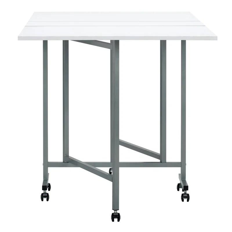 Sew Ready 58.75'' x 36.5'' Foldable Craft Table with Wheels