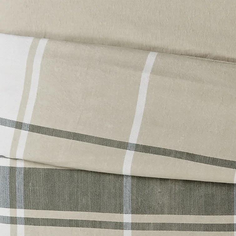 Truly Soft Khaki Standard Cotton Duvet Cover Set