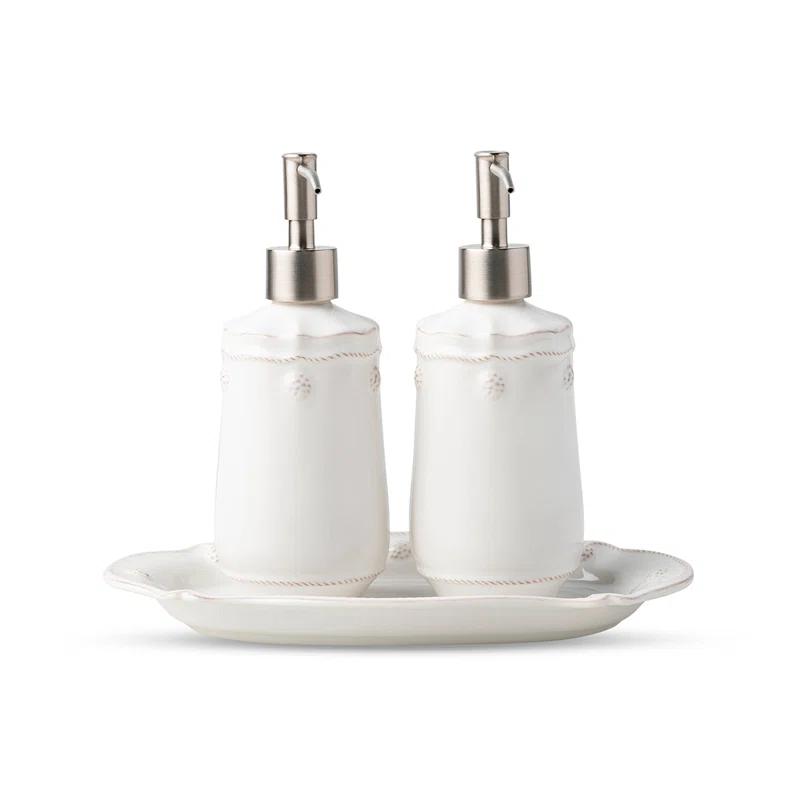 Juliska Berry & Thread Whitewash 3 Piece Essentials Bathroom Accesory Set