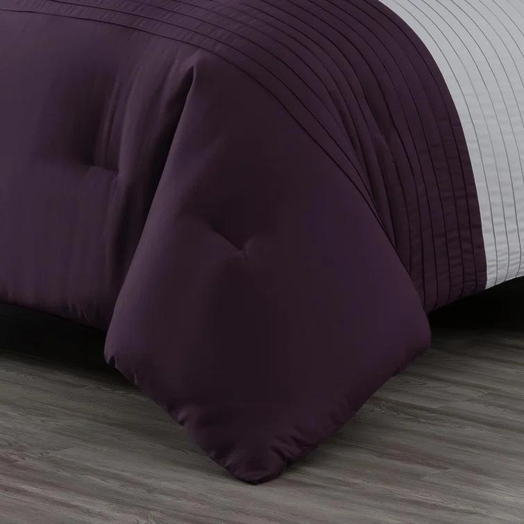Chezmoi Collection Briar Microfiber Bed in a Bag Comforter Set