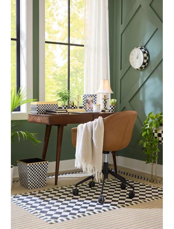 MacKenzie-Childs Courtly Check Large Lacquer Decorative Box With Hinged Lid