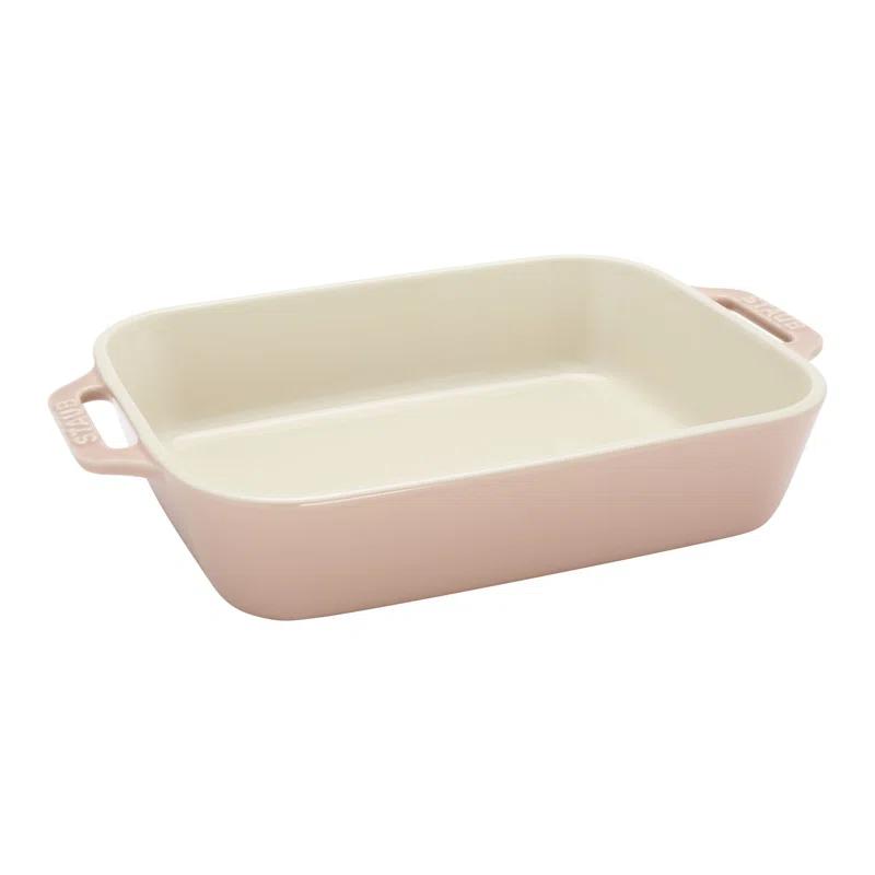 Staub Staub Ceramic 4-Pc Baking Pans Set, Casserole Dish With Lid, Brownie Pan,