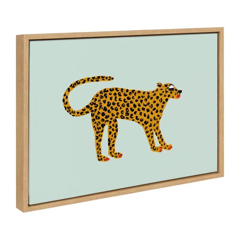 Kate and Laurel " Glam Cat V2 " by Kendra Dandy Of Bouffants And Broken Hearts Painting Print