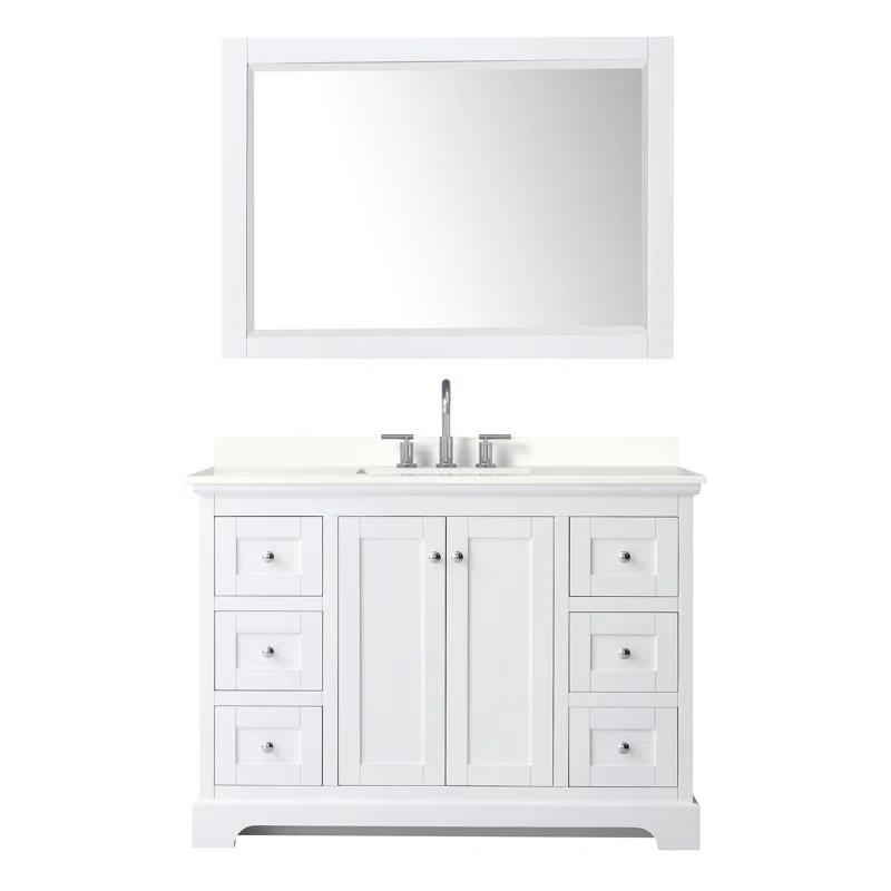 Wyndham Collection Avery 60'' Single Bathroom Vanity with Top
