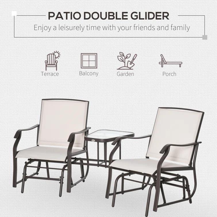 Lark Manor™ Antwonn Steel Outdoor Glider