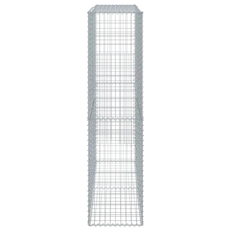 VidaXL Silver Metal Border Fencing