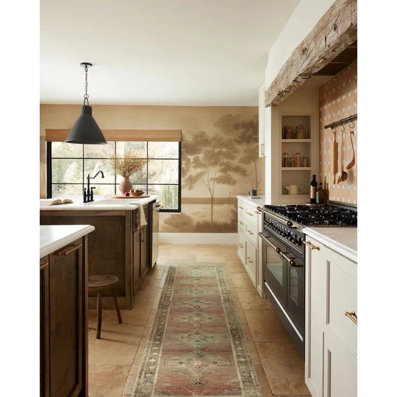 Magnolia Home By Joanna Gaines X Loloi Sinclair Machine Washable Clay / Tobacco Area Rug