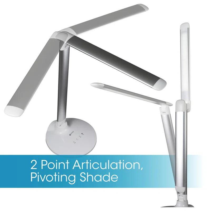 OttLite OttLite Command LED Desk Lamp with Voice Assist - Google Home and Amazon Alexa Compatible, USB