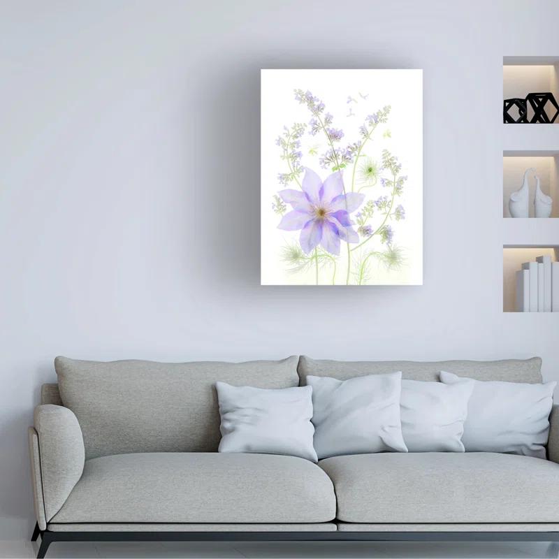 Trademark Fine Art " Purple Clematis "