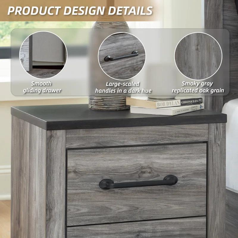 Loon Peak® Katyra 21.69'' W Nightstand