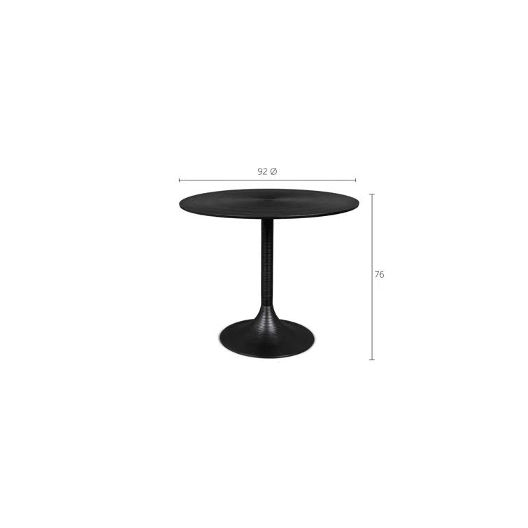 Bold Monkey Hypnotising Round Metal Dining Table