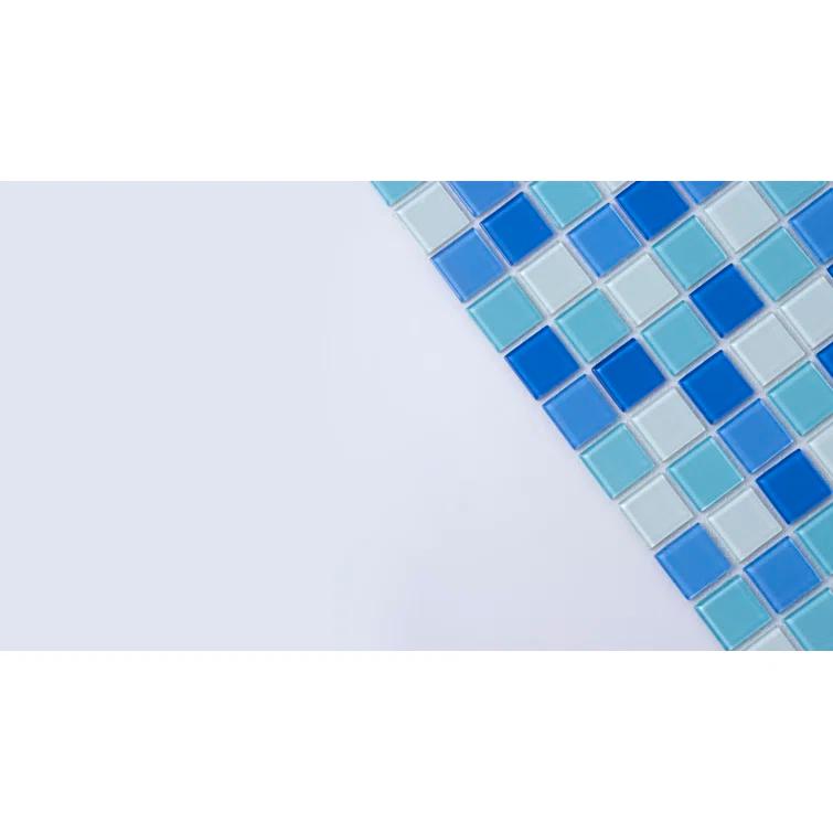 WS Tiles® 1" x 1" Straight Edge Glass Mosaic Tile