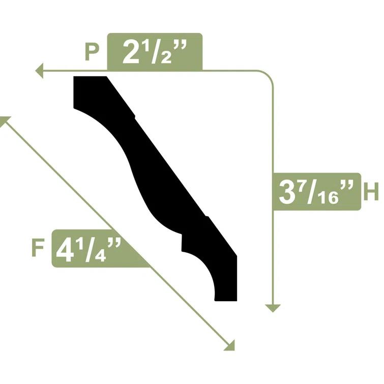 Ekena Millwork Crown Moulding, PVC