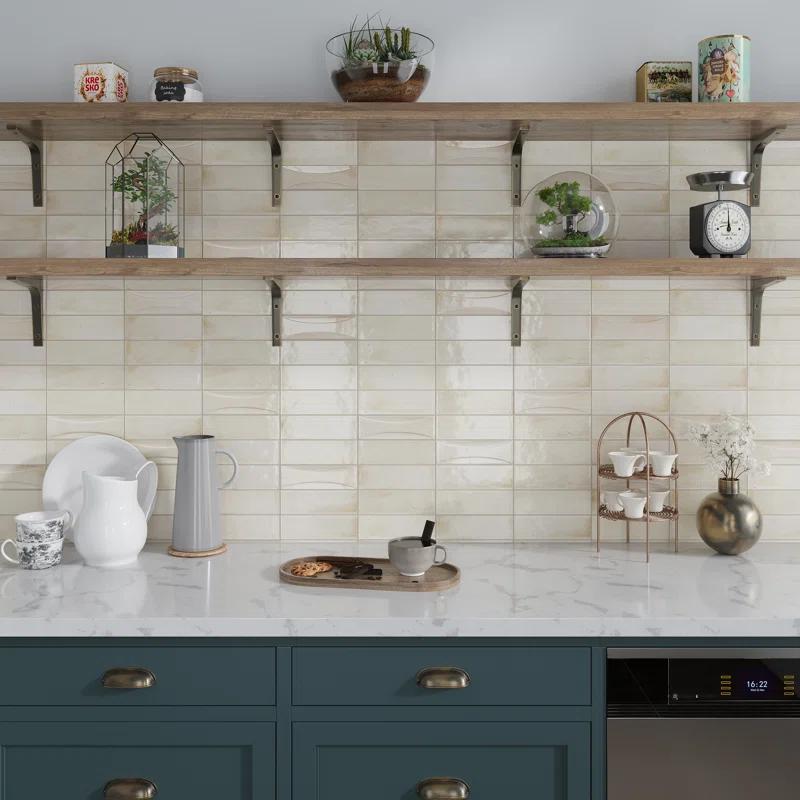 2.58'' W x 7.9'' L Ceramic Subway Singular Tile