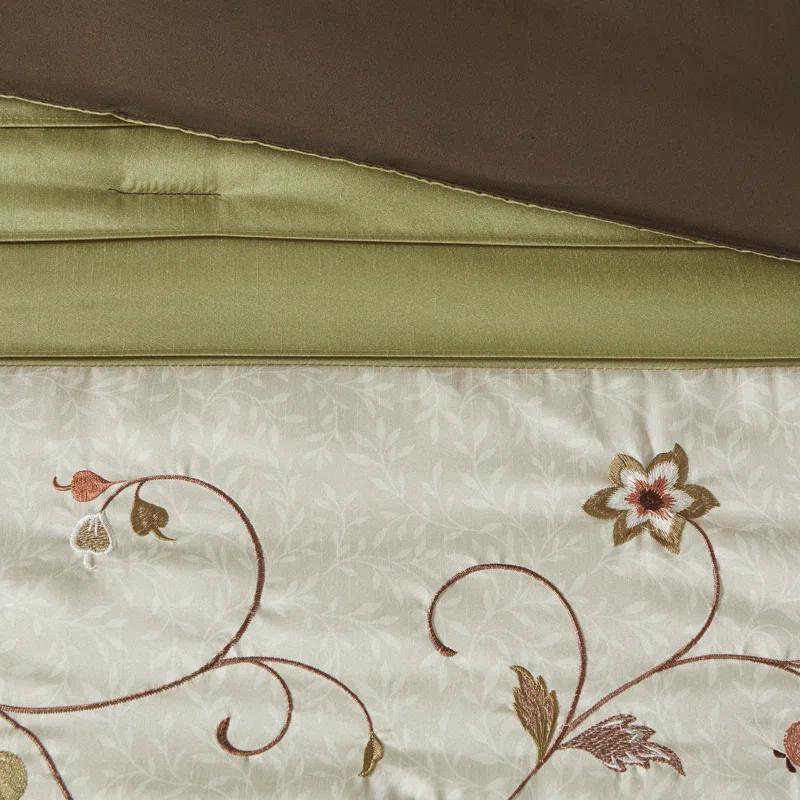 Serene Embroidered 7 Piece Comforter Set