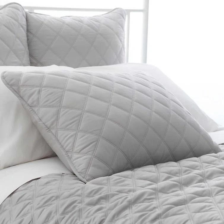 Pine Cone Hill Quilted Silken Solid Coverlet