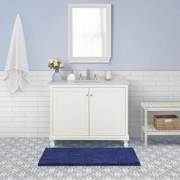 Laura Ashley Laura Ashley Butter Chenille Bath Rug