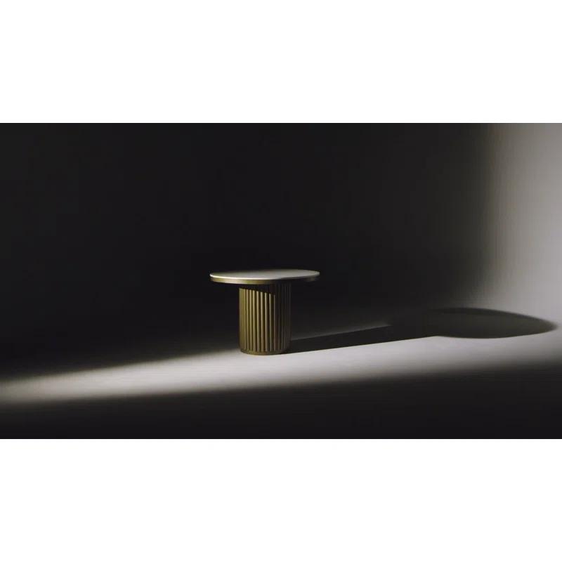 Tiago Round Dining Table - Black Marble