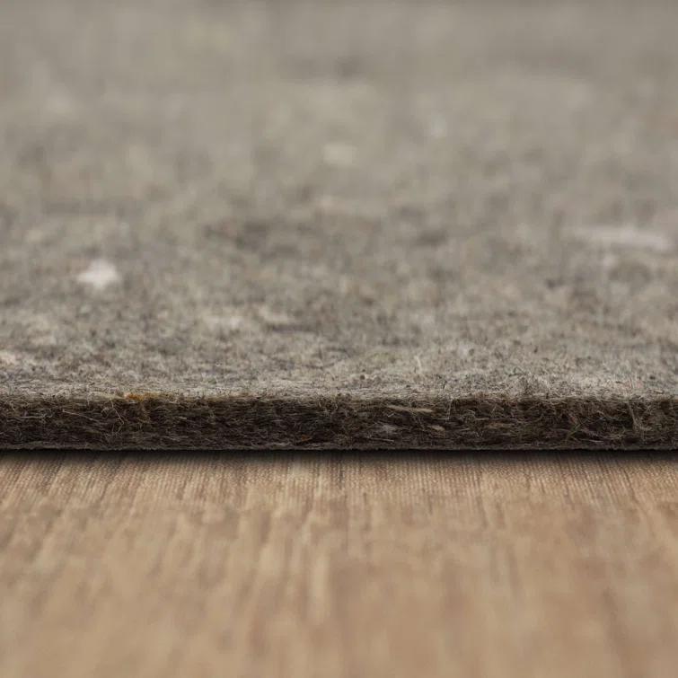Karastan 2'x4' Scatter Reversible Pet Proof Rug Pad Gray: Skid-Resistant Rectangle Carpet Pad, Polyester, 24"x48"