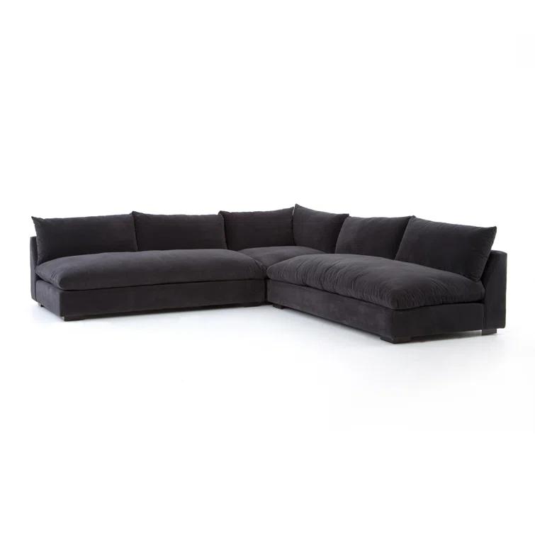 Decima Sectional Sofa - Charcoal Gray